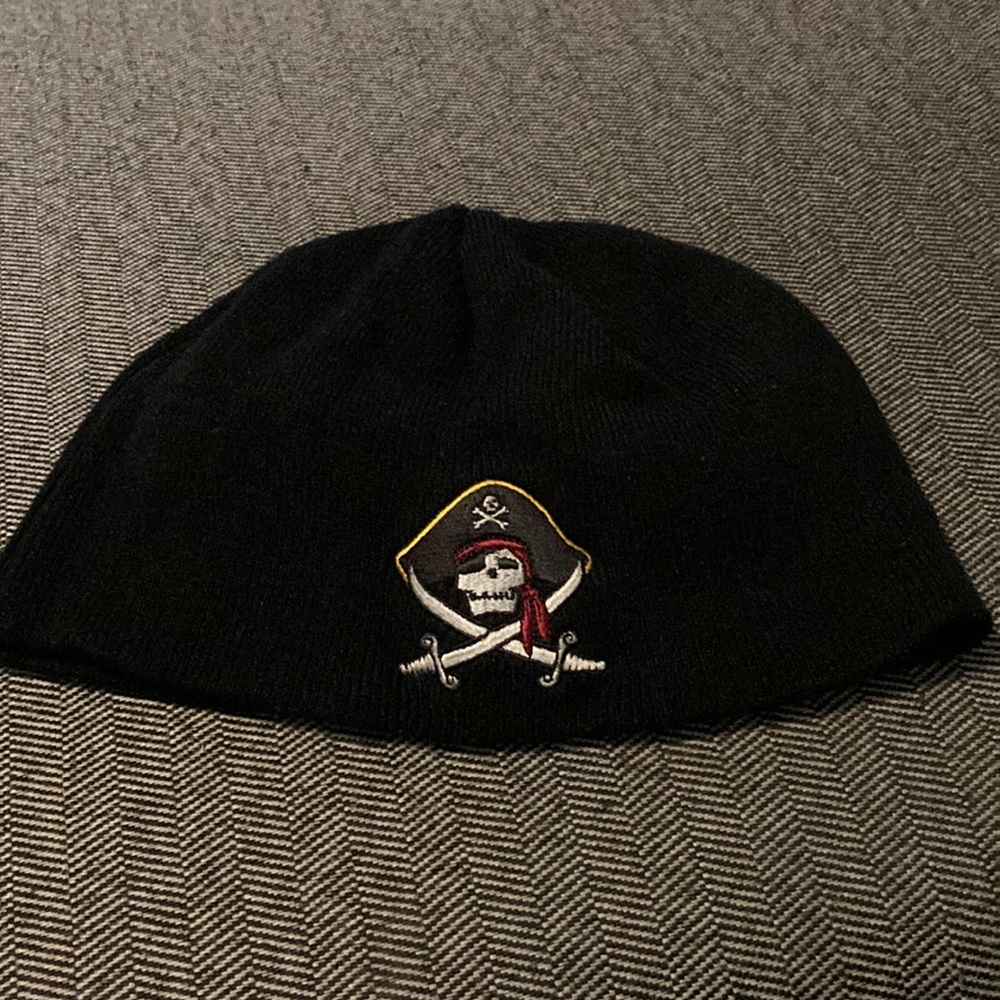 Disney Pirates of the Caribbean Skull & Cross Bones Beanie. From Disneyland Park